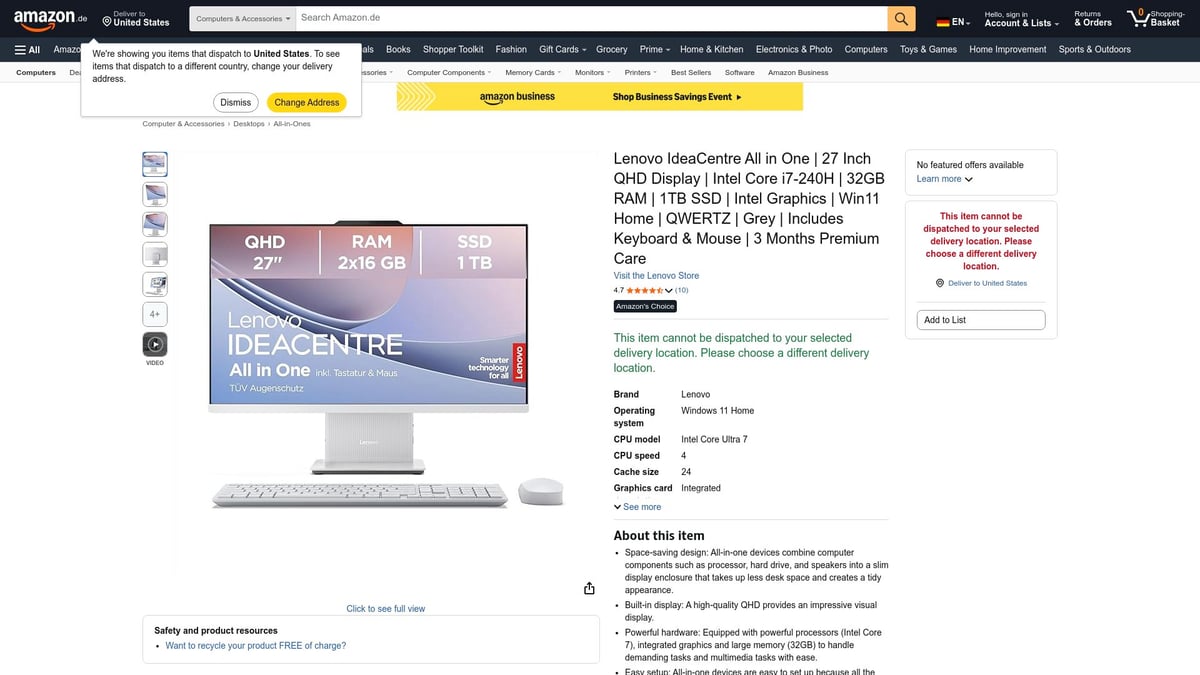 10 Amazon Black Friday Deals 2026, Die Du Nicht Verpassen Solltest - 6. Lenovo IdeaPad Slim 3 Laptop