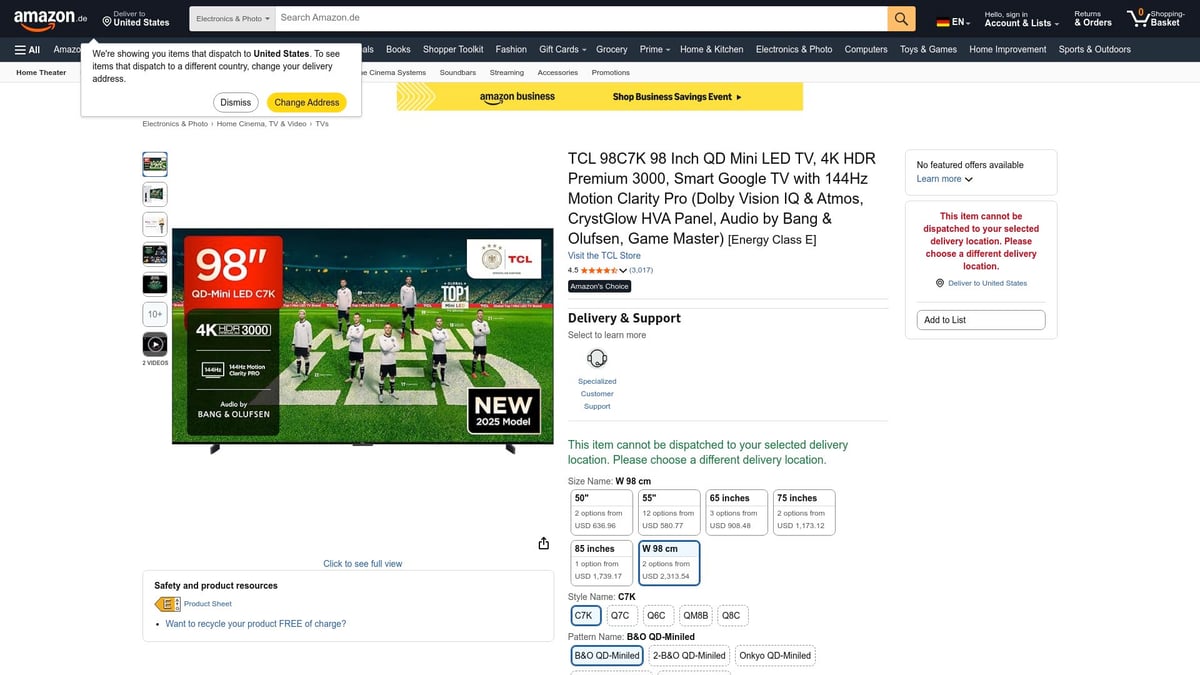 10 Amazon Black Friday Deals 2026, Die Du Nicht Verpassen Solltest - 7. Samsung Neo QLED 4K-Fernseher (85 Zoll)