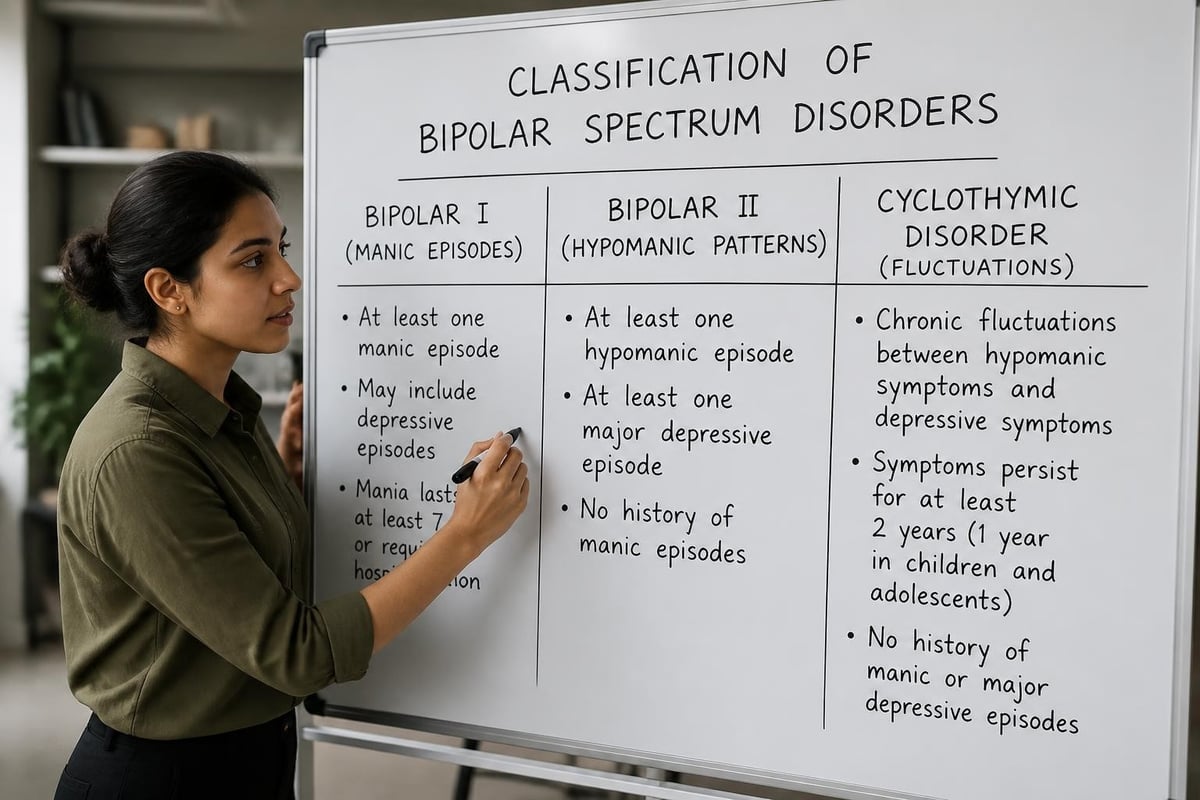 Bipolar disorder types and symptom patterns
