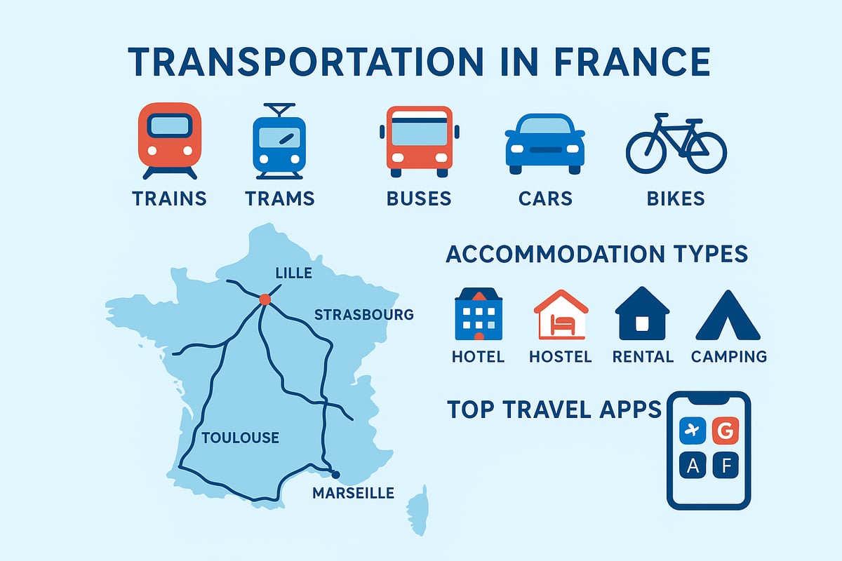 Navigating France: Transportation, Accommodation, and Practical Tips