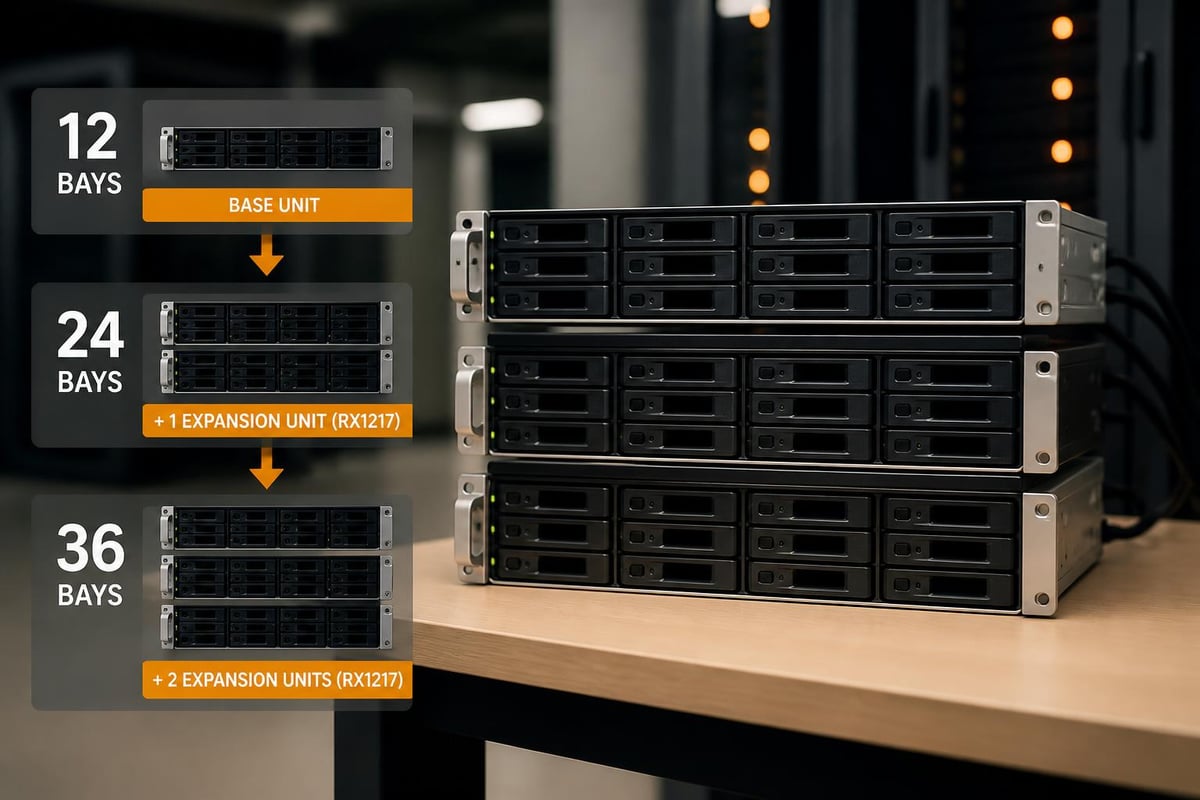 RS3621xs+ expansion capabilities
