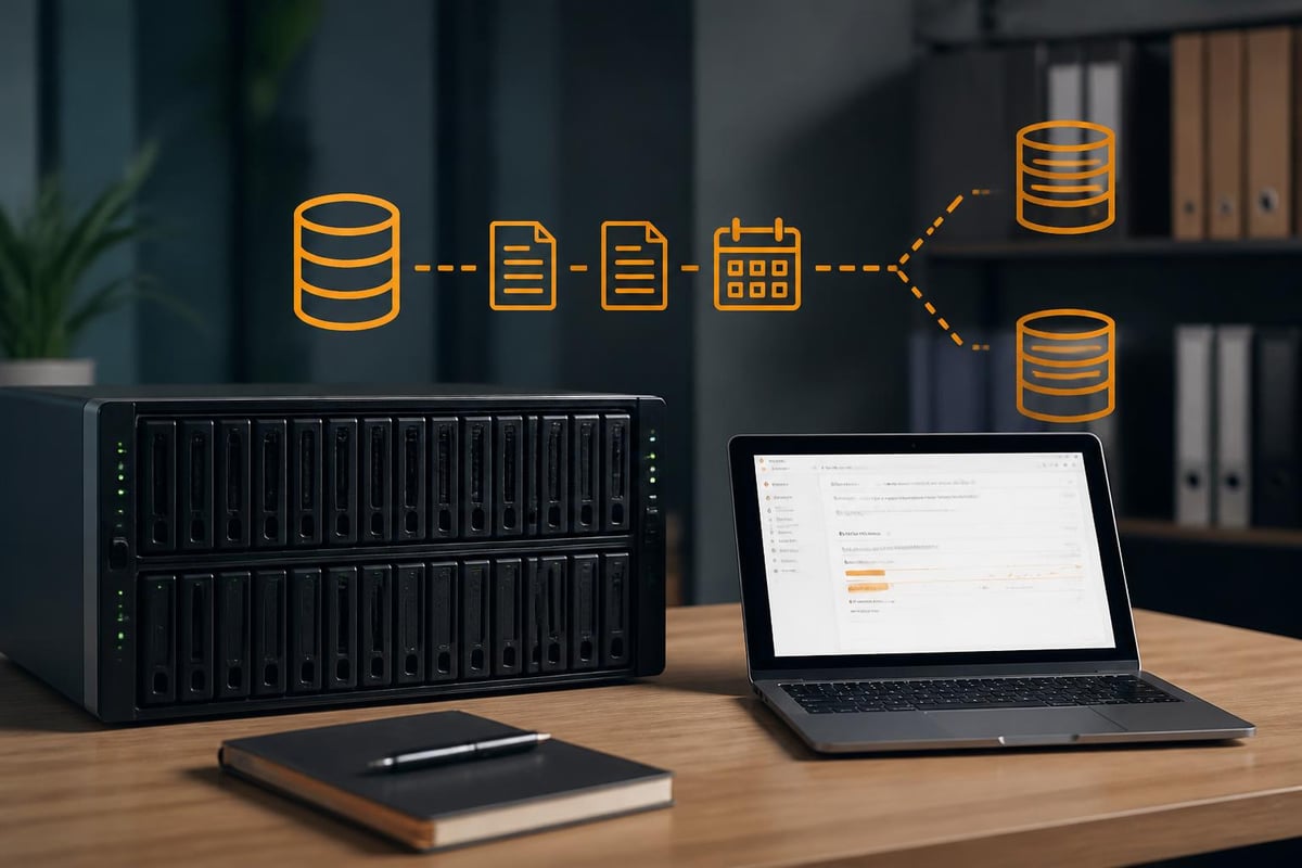 RS3621xs+ disaster recovery workflow