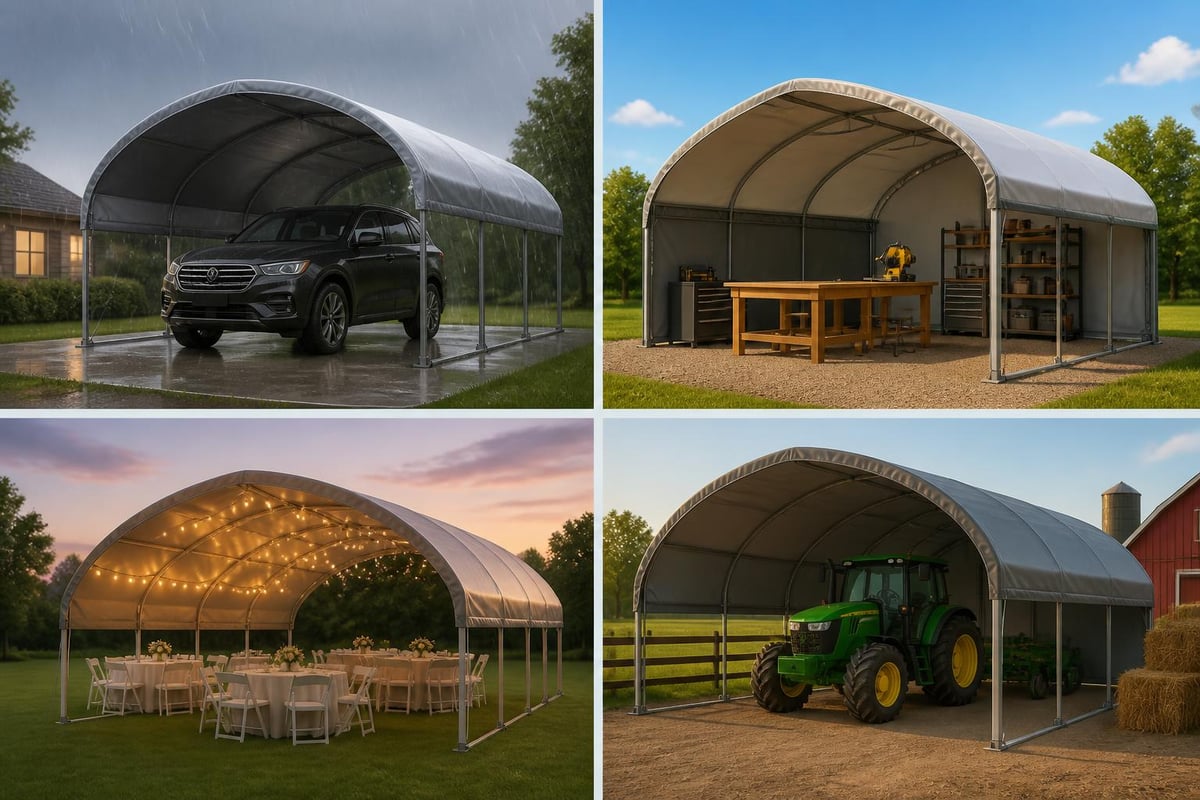 Portable carport applications