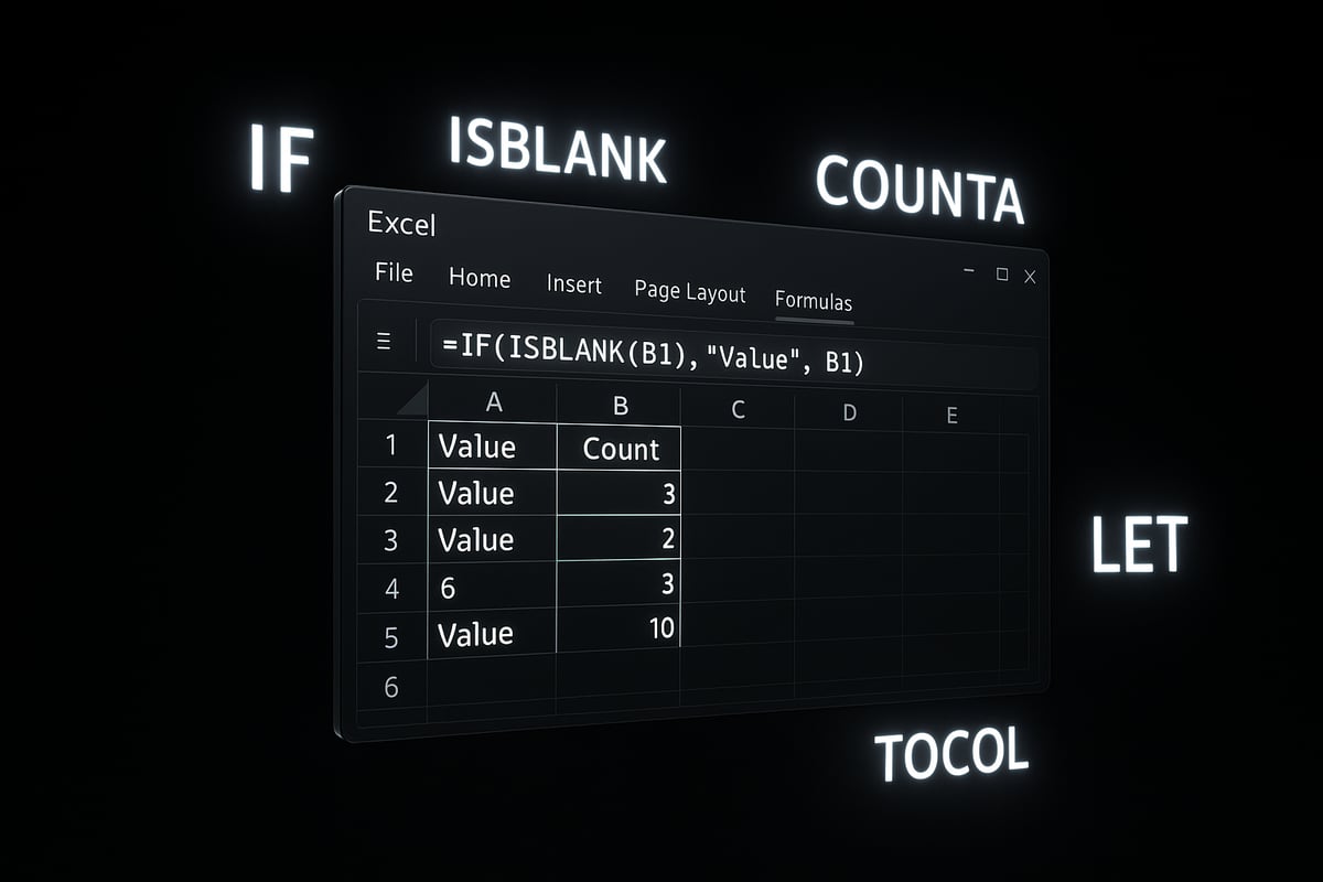 Essential Excel Functions for “If Not Blank” Formulas