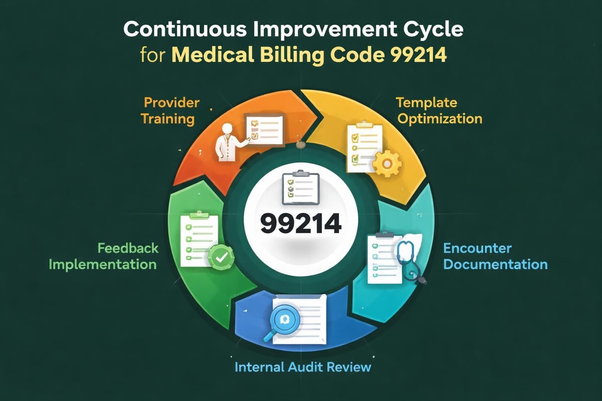 Quality assurance cycle for code 99214