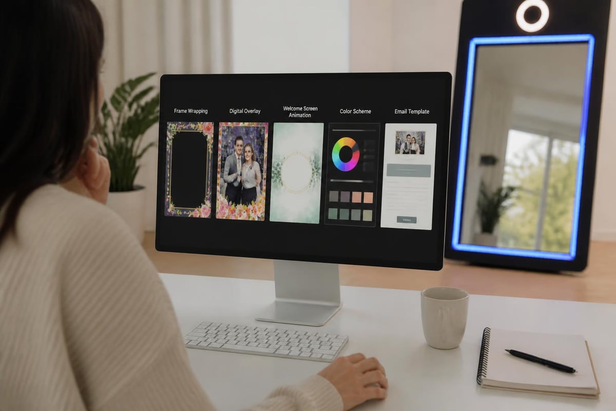 Photo mirror booth customization layers