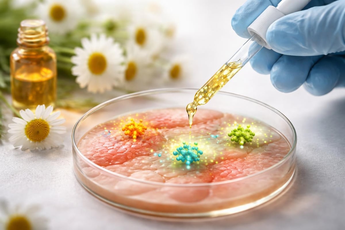 Chamomile compounds reducing inflammation