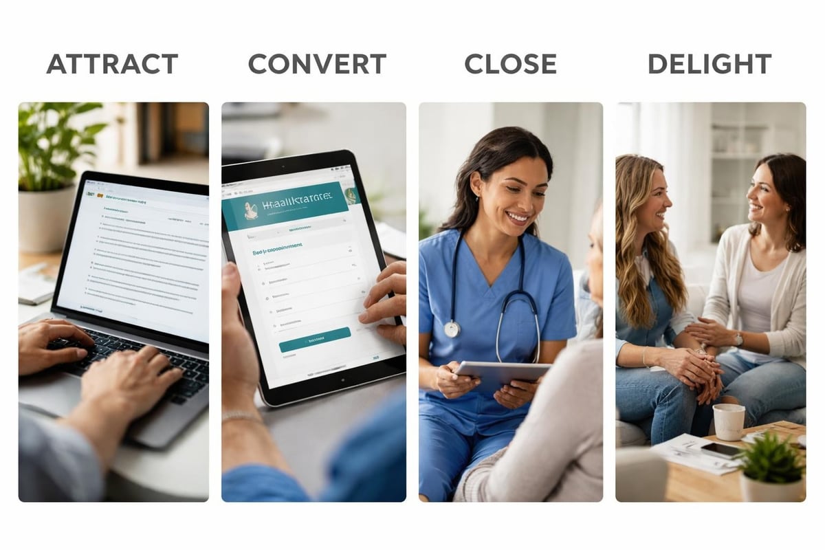 Inbound marketing stages for healthcare