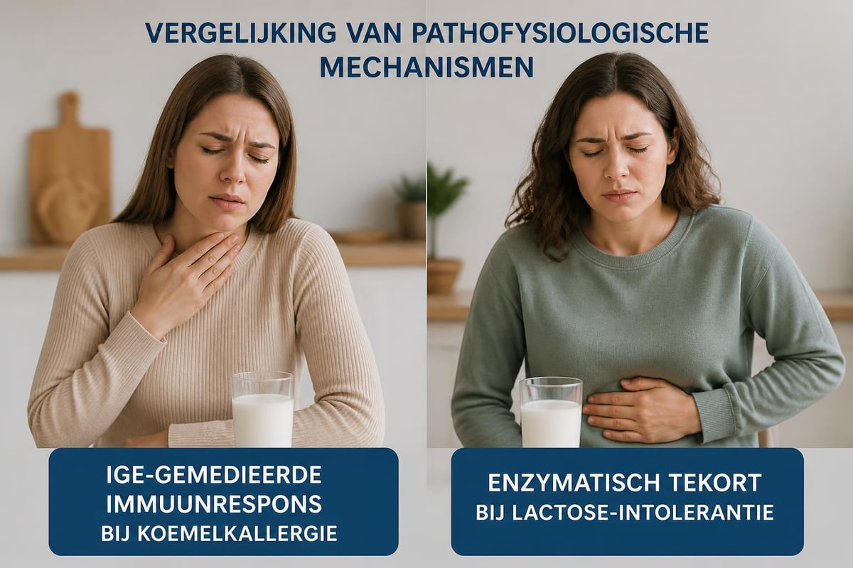 Vergelijking allergie intolerantie