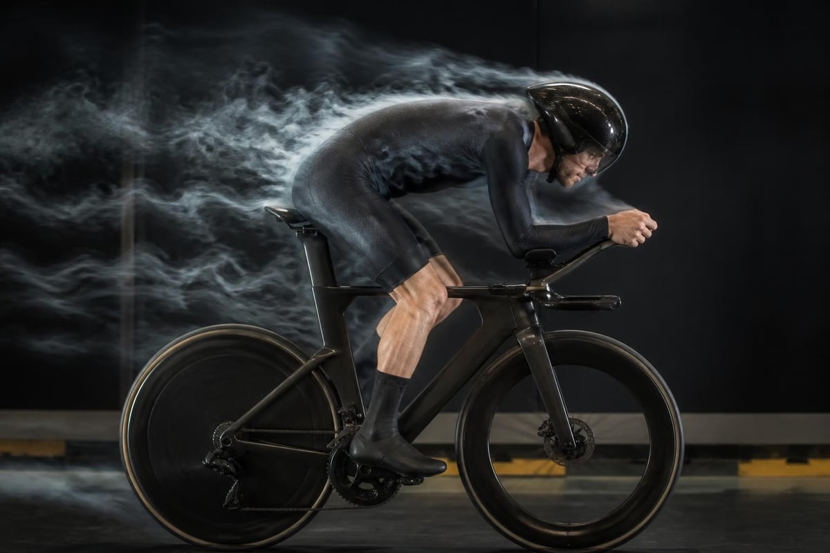 Aerodynamic forces on cyclist