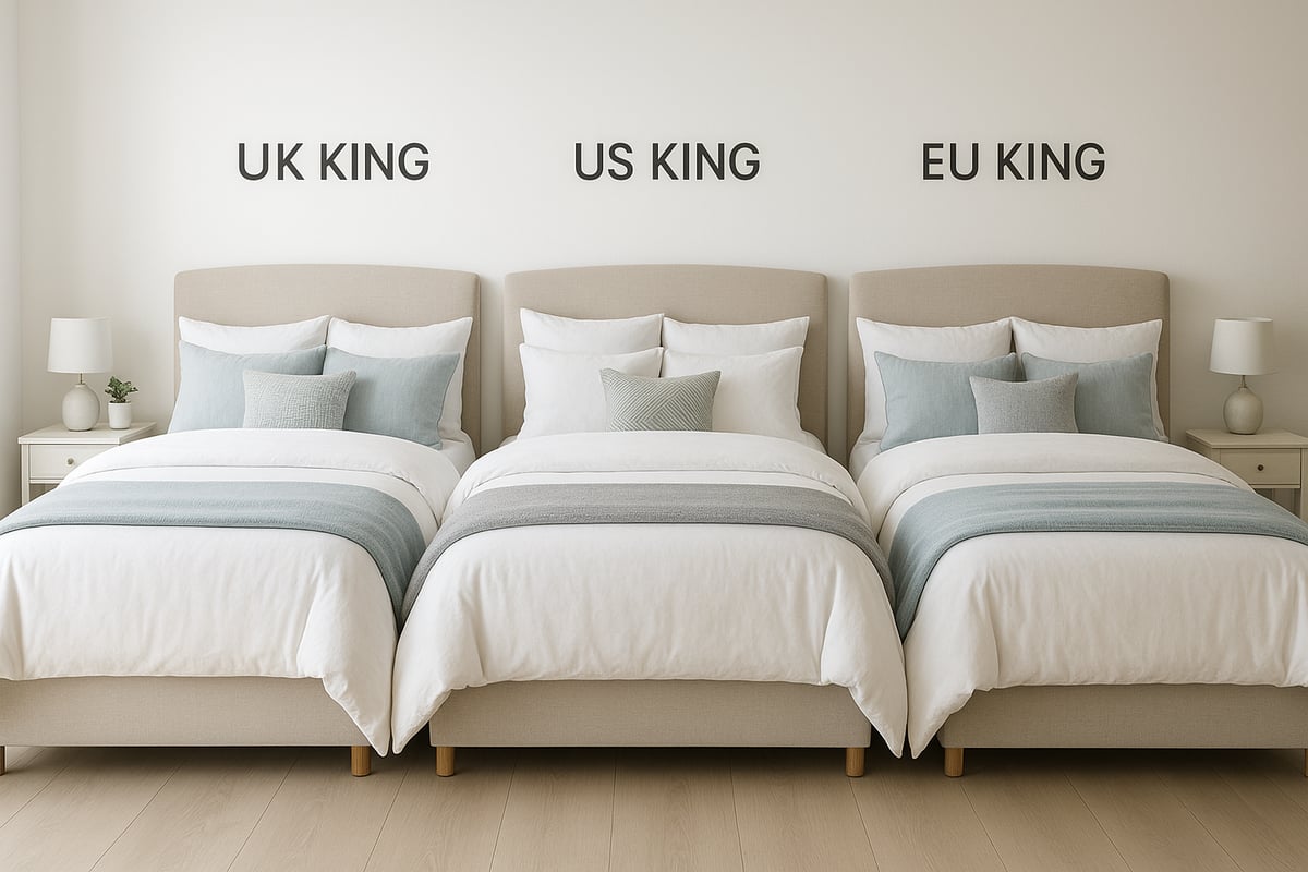 International king bedding size comparisons