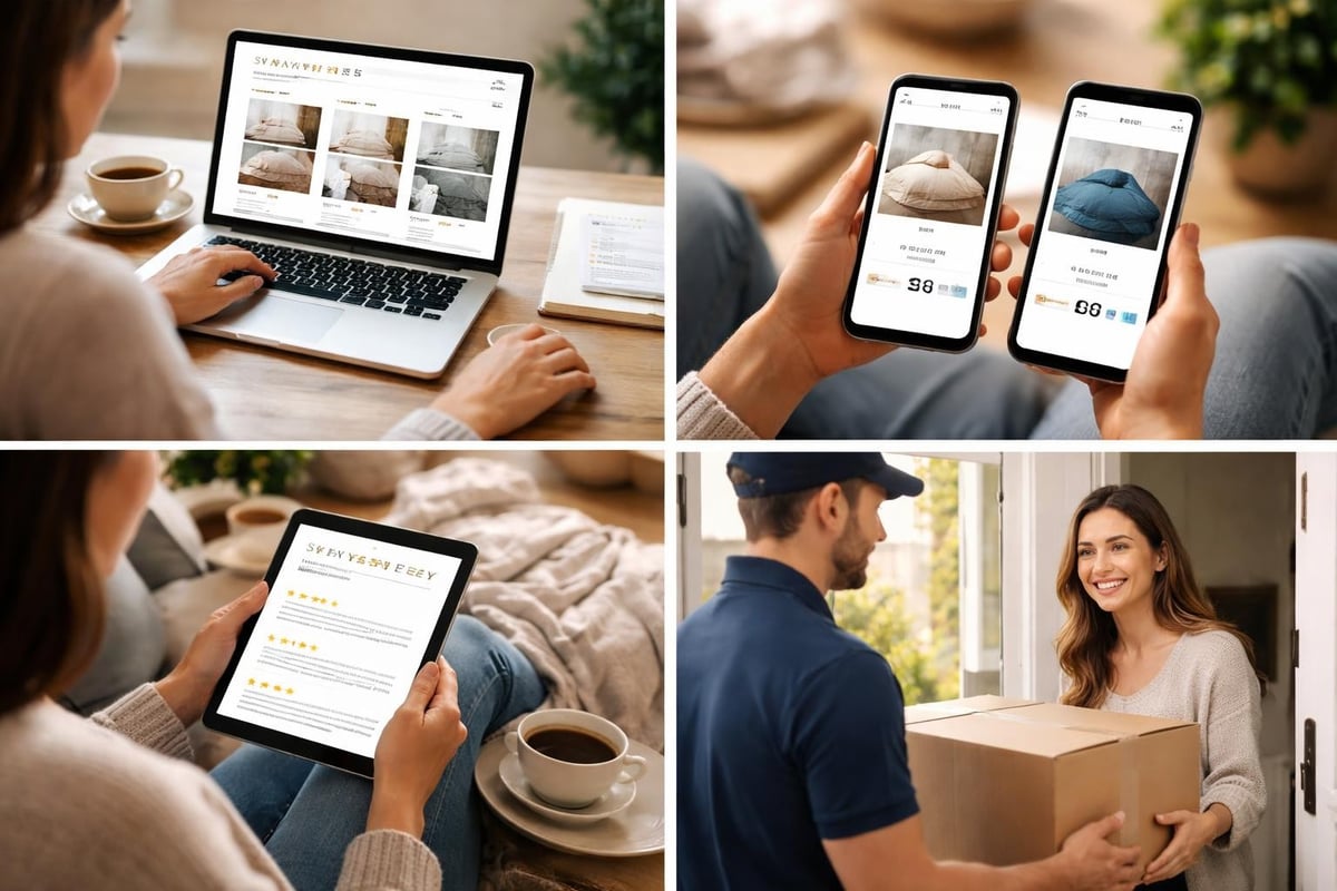 Online bedding shopping journey