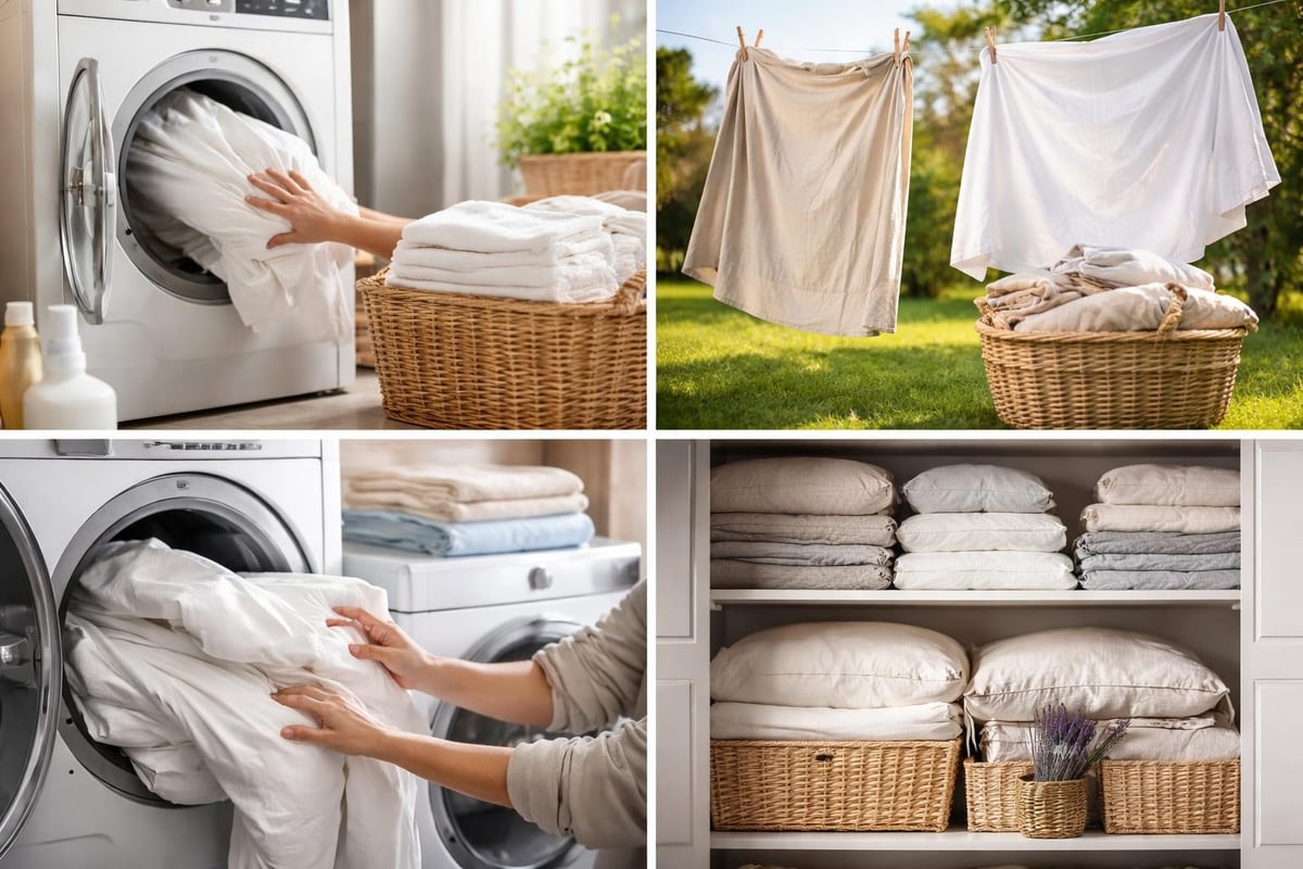 Bedding care routine