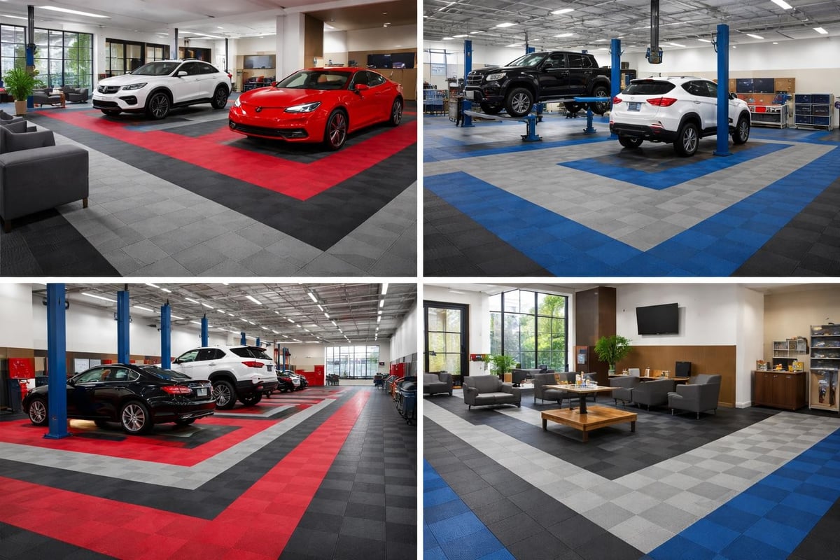 Commercial garage flooring applications