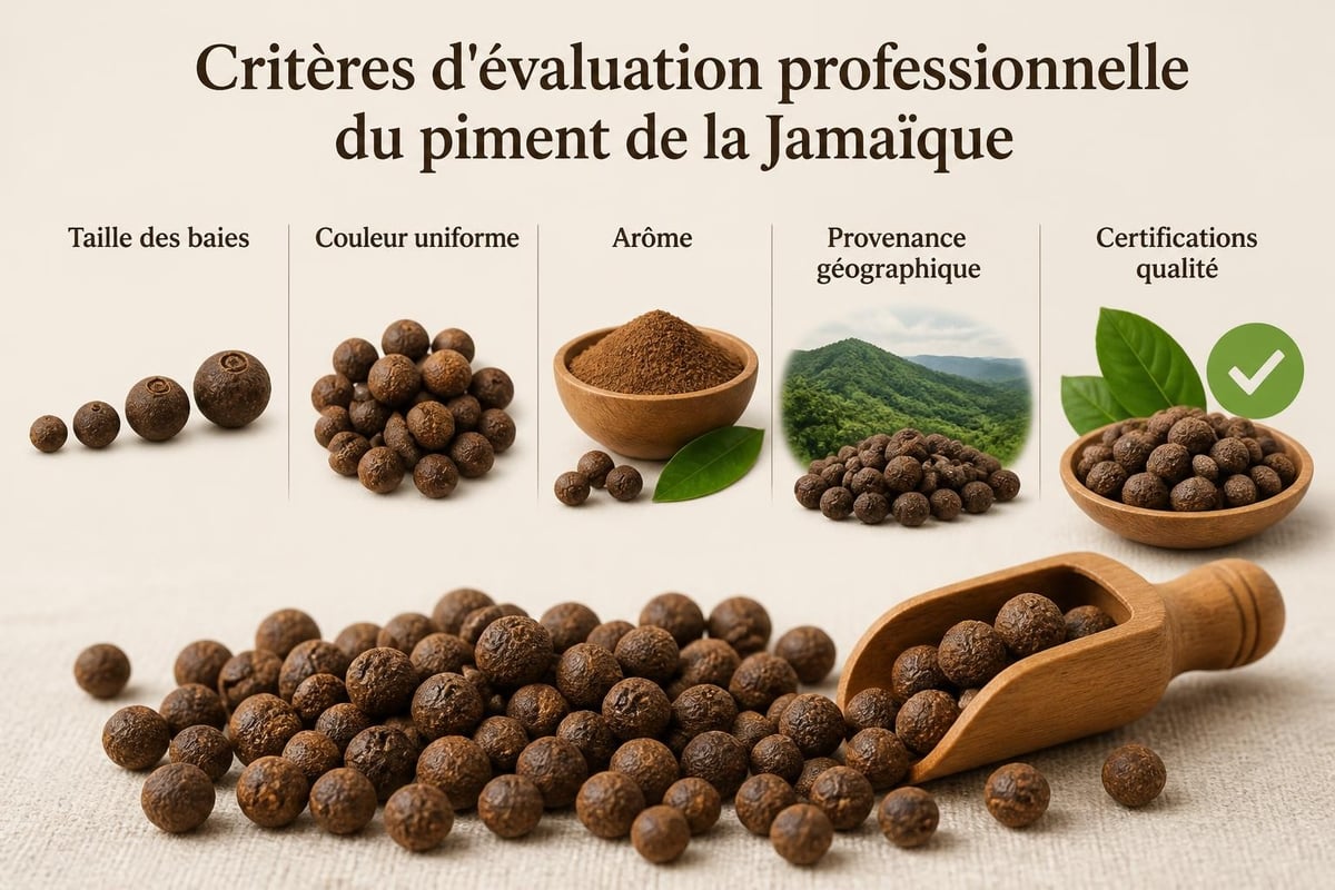 Sélection qualité piment de la Jamaïque