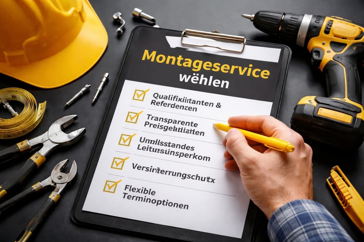 Assembly service quality checklist