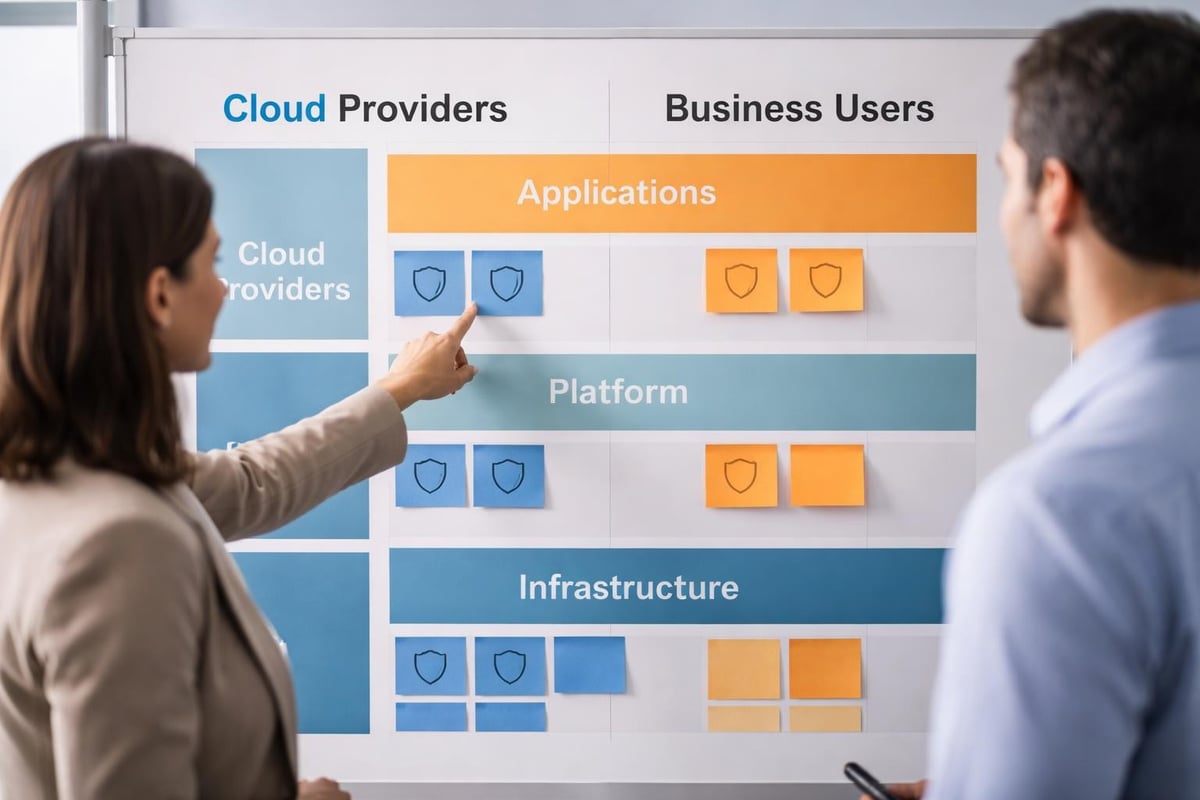 Cloud security shared responsibility model