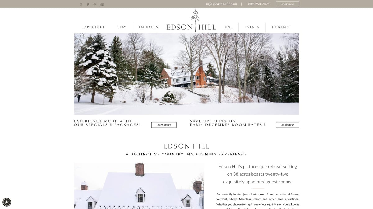 9 Dreamy Vermont Getaways for Couples to Experience in 2025 - Edson Hill – Stowe, VT