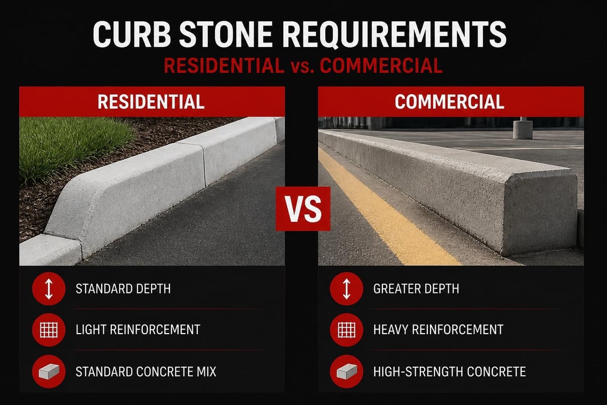 Commercial grade curb specifications