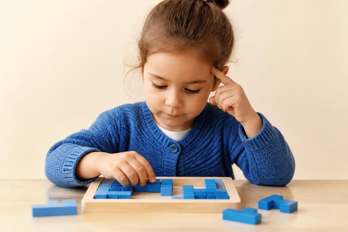 Child developing problem-solving skills