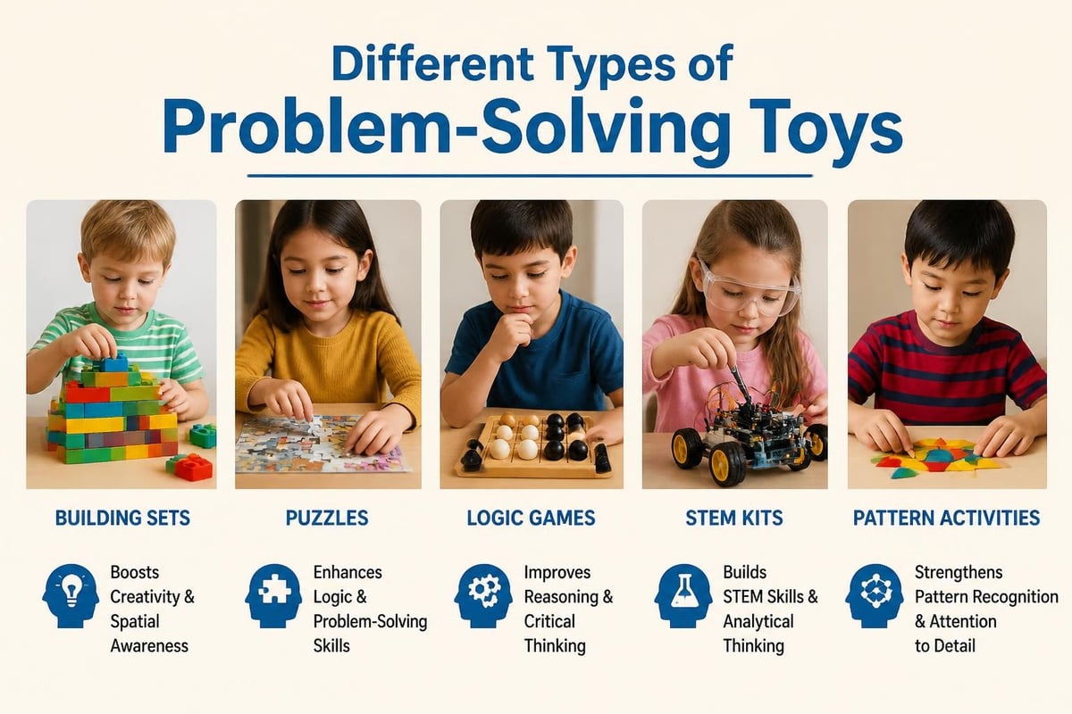 Problem-solving toy categories
