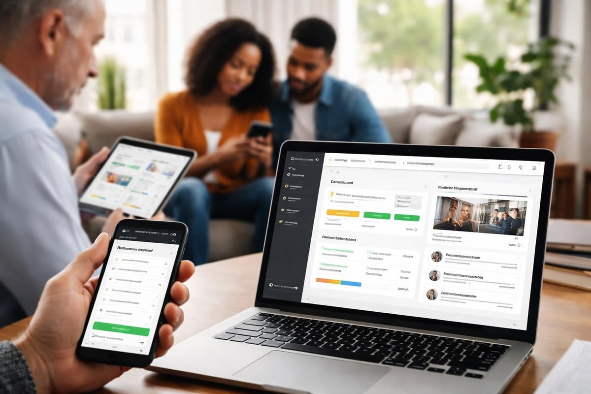 Digital portal workflow for property management