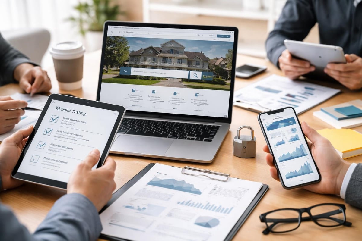 Property management website launch checklist