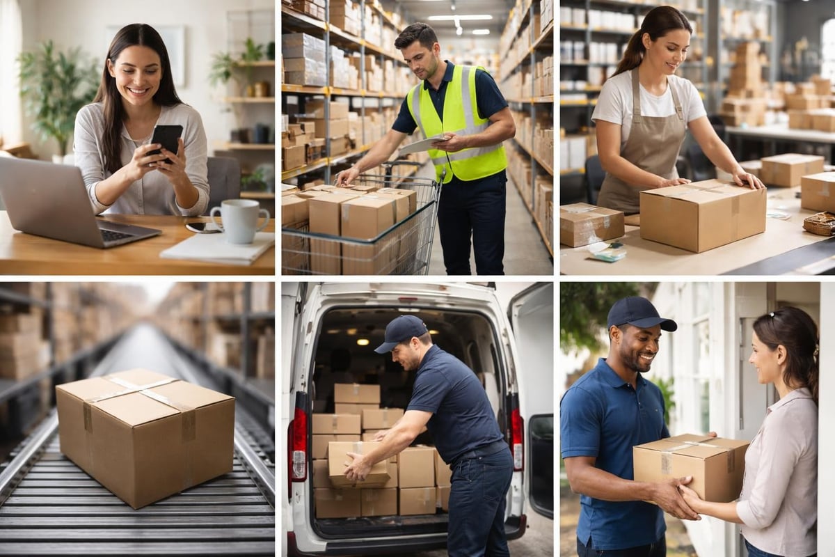 E-commerce delivery workflow