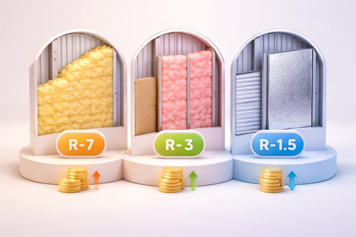 Steel building insulation options