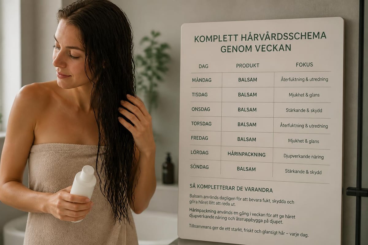 Hårvårdsrutin