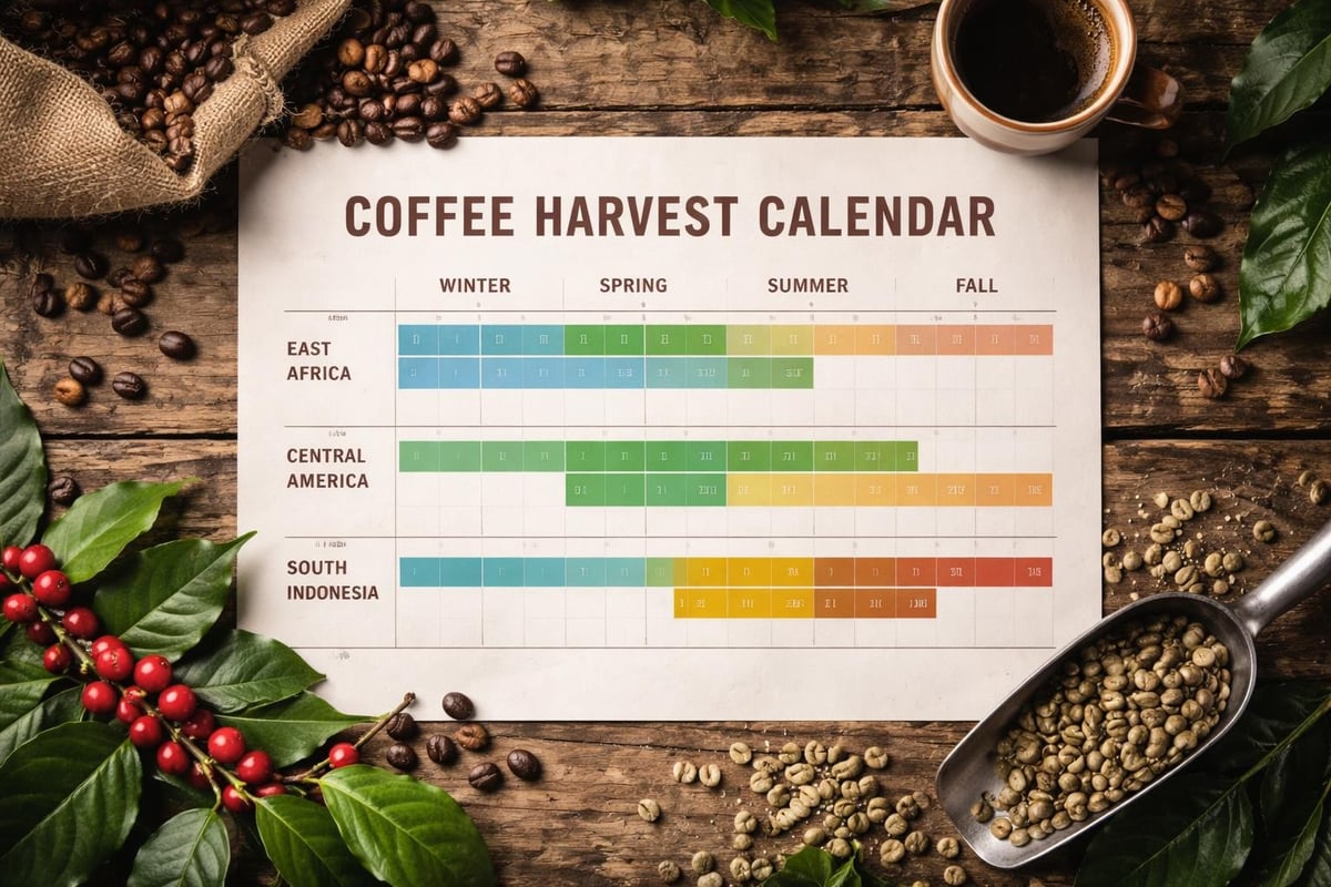 Coffee harvest seasons