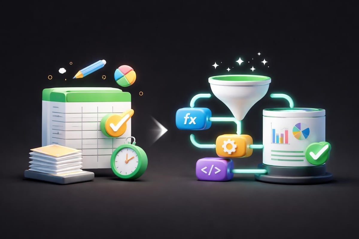 Excel automation workflow