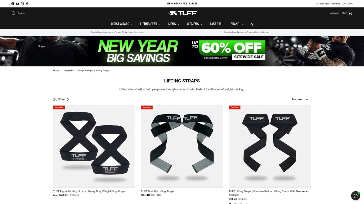 7 Best Lifting Weight Straps to Boost Your 2026 Workouts - TuffWraps Lifting Straps