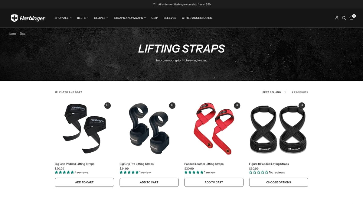 7 Best Lifting Weight Straps to Boost Your 2026 Workouts - Harbinger Padded Cotton Lifting Straps