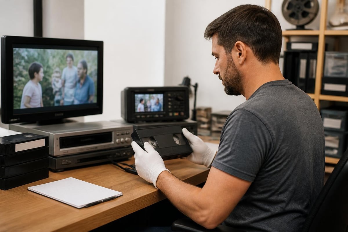 VHS preservation workflow