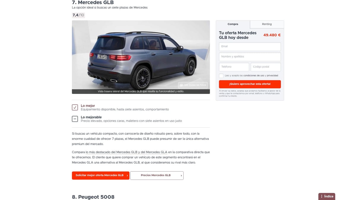 Top 8 Most Recommended 7-Seater SUVs in 2026 - Mercedes-Benz GLB