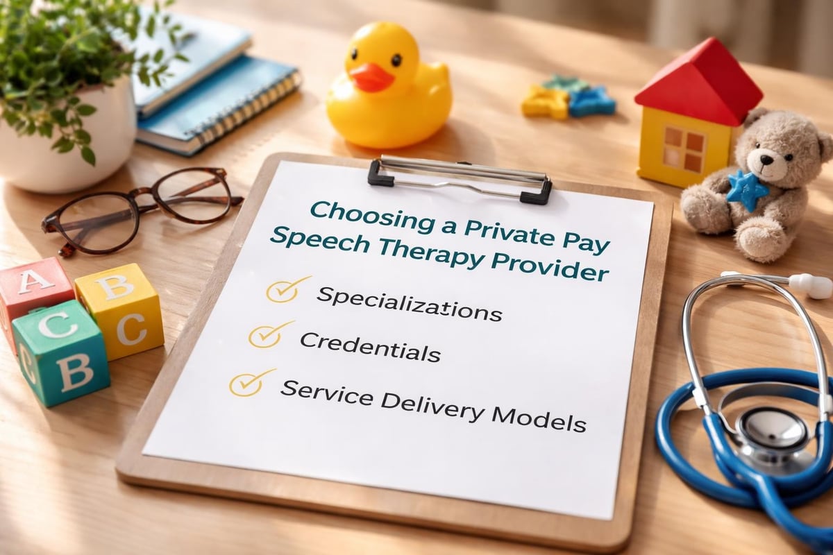 Evaluating speech therapy providers