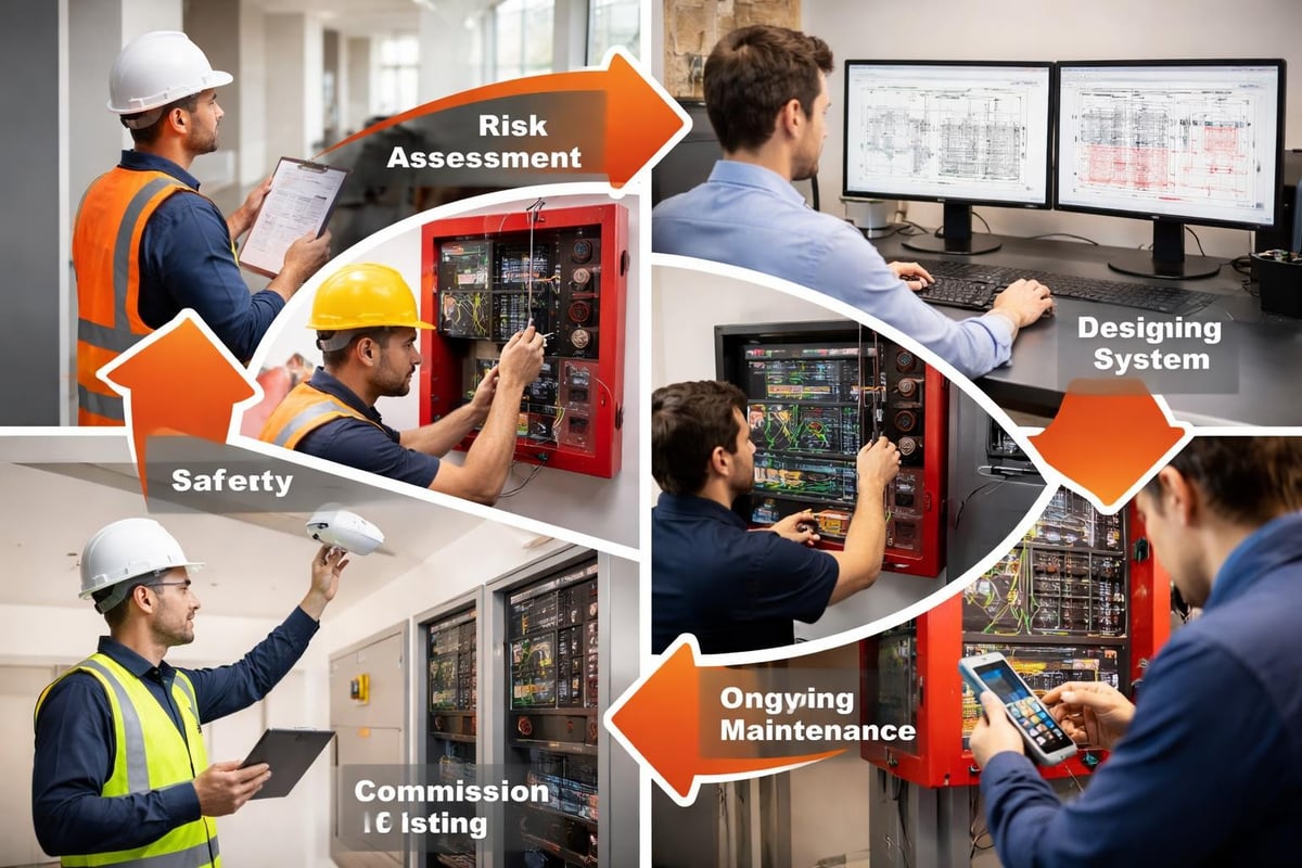 Fire safety compliance workflow