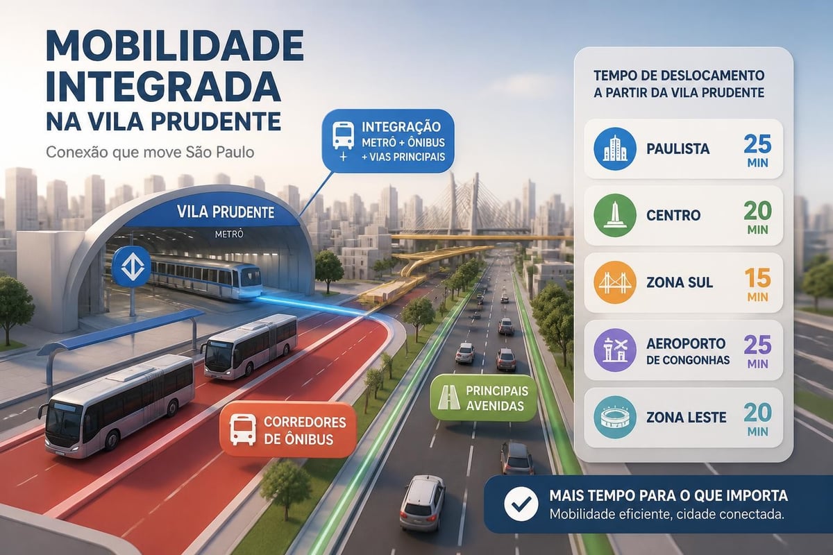Conectividade de transporte Vila Prudente