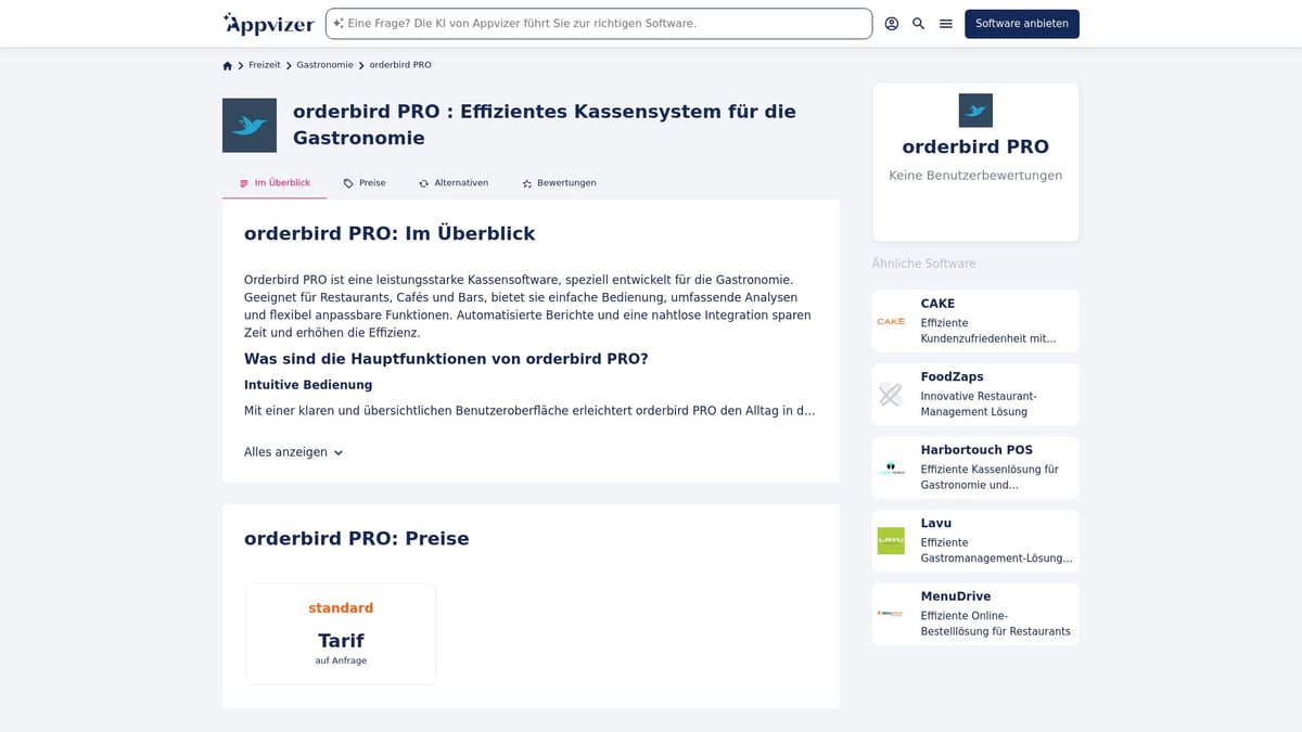 Top 10 Gastro Software 2025: Die Besten Lösungen Im Überblick - orderbird PRO