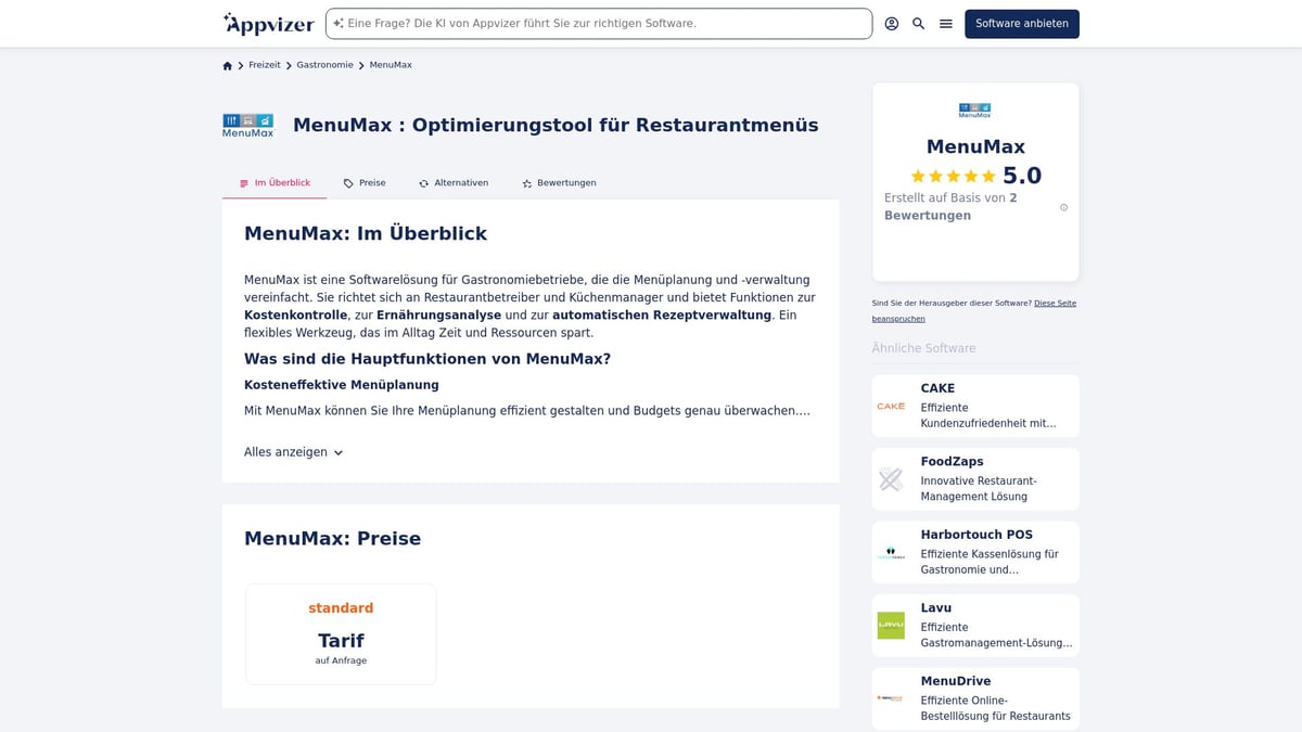 Top 10 Gastro Software 2025: Die Besten Lösungen Im Überblick - MenuMax