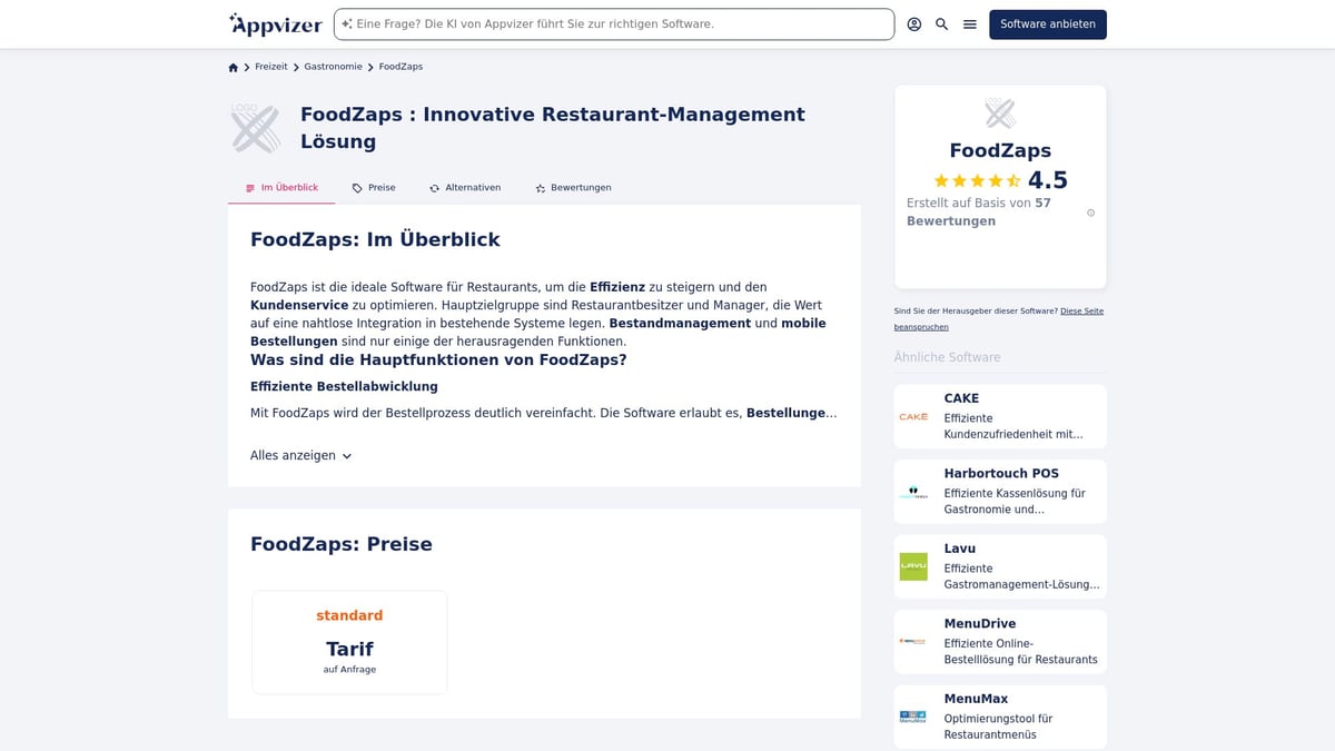 Top 10 Gastro Software 2025: Die Besten Lösungen Im Überblick - FoodZaps