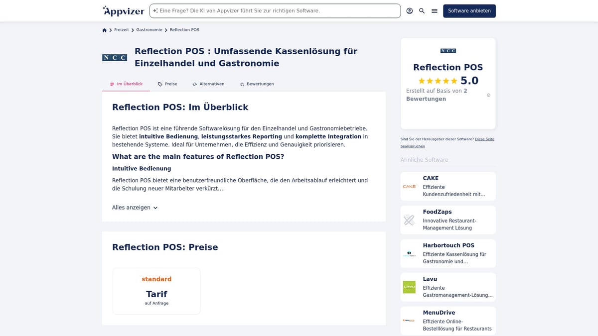 Top 10 Gastro Software 2025: Die Besten Lösungen Im Überblick - Reflection POS