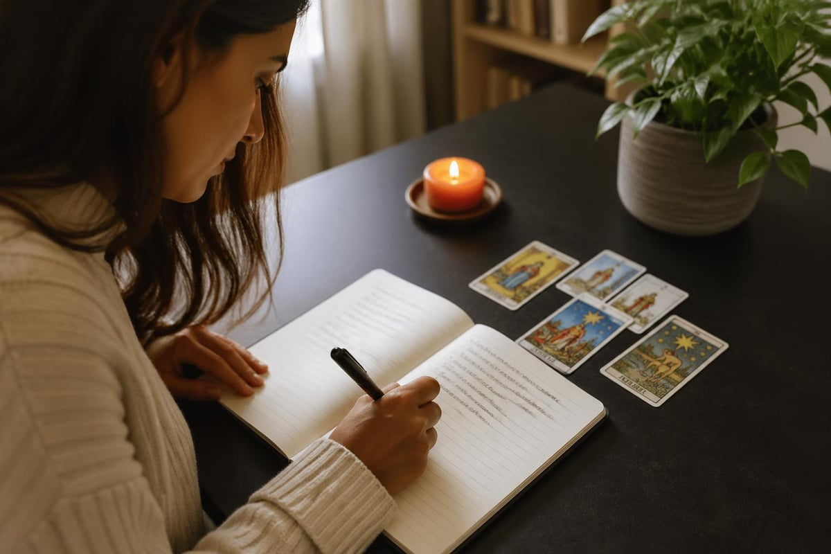 Tarot journaling practice