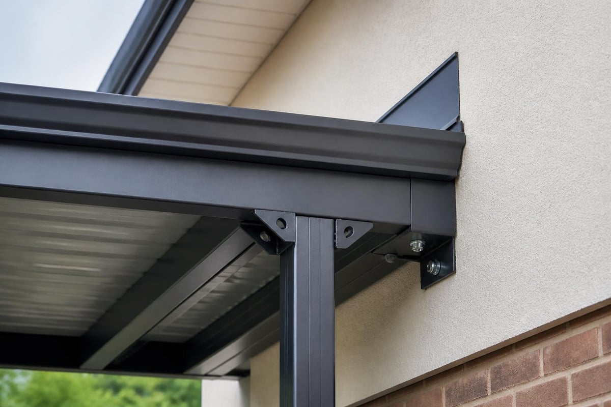 Side carport attachment methods