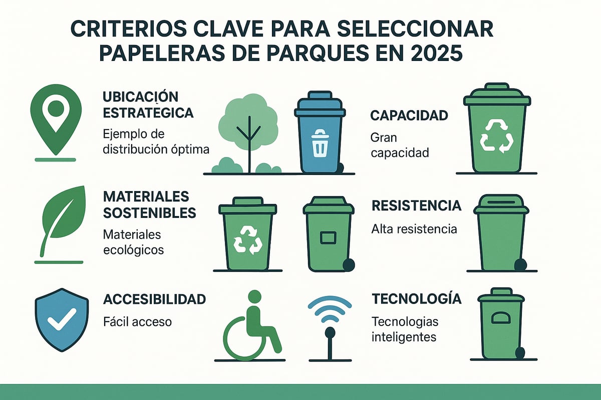 Criterios Clave para Seleccionar Papeleras de Parques en 2025