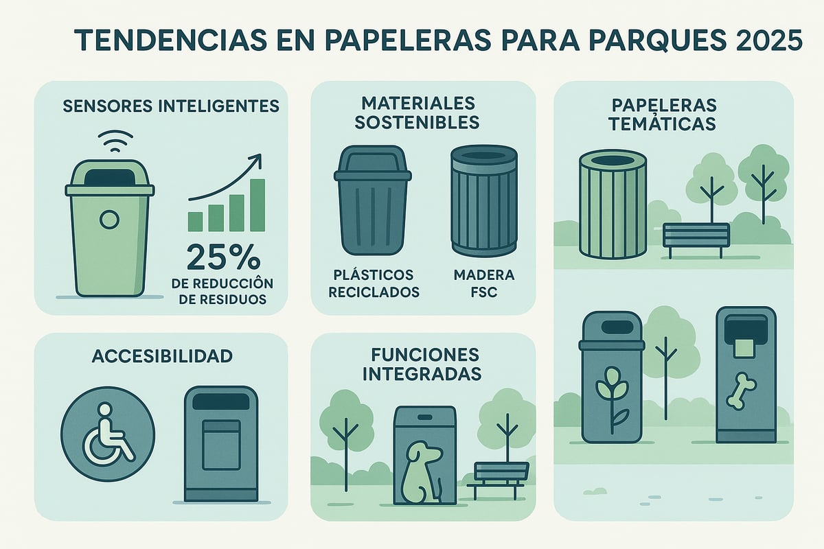 Tendencias y Novedades en Papeleras para Parques 2025