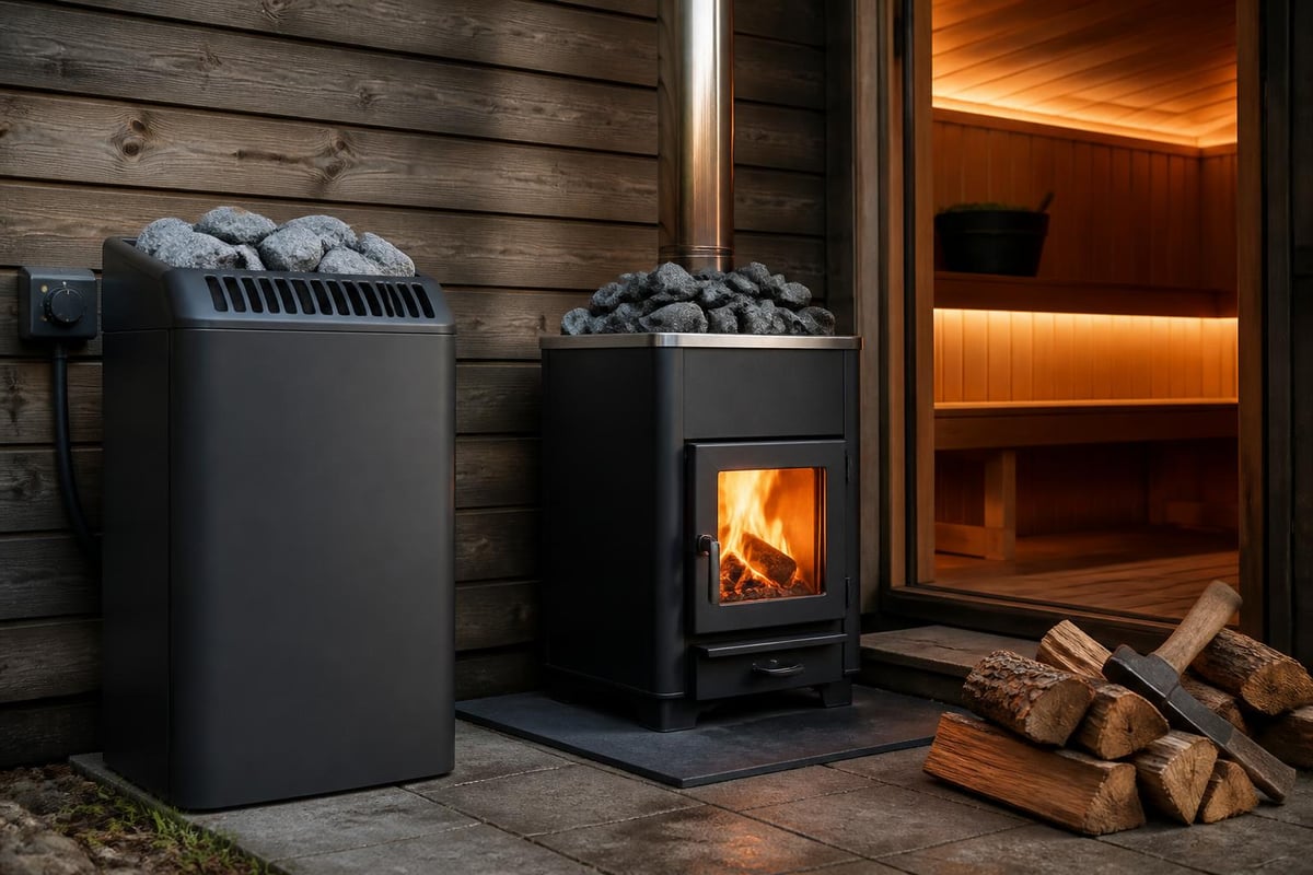 Sauna heating comparison