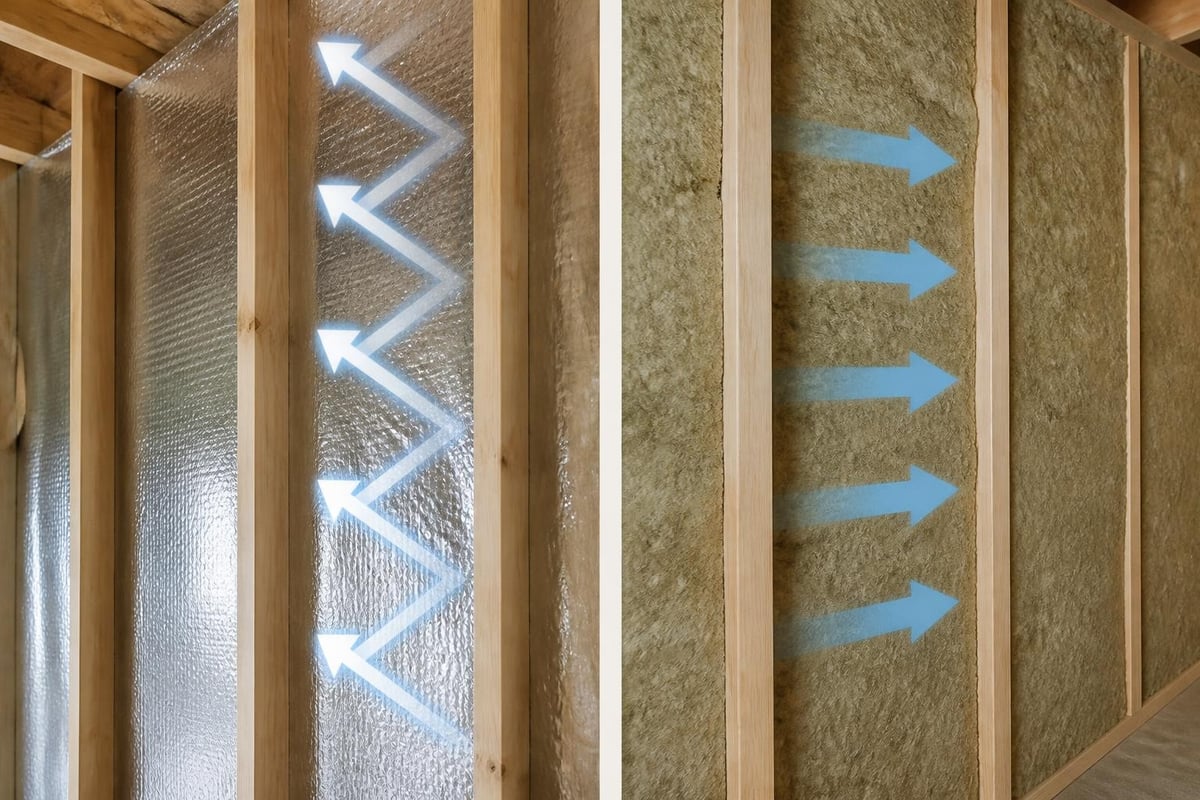 Radiant heat reflection mechanism