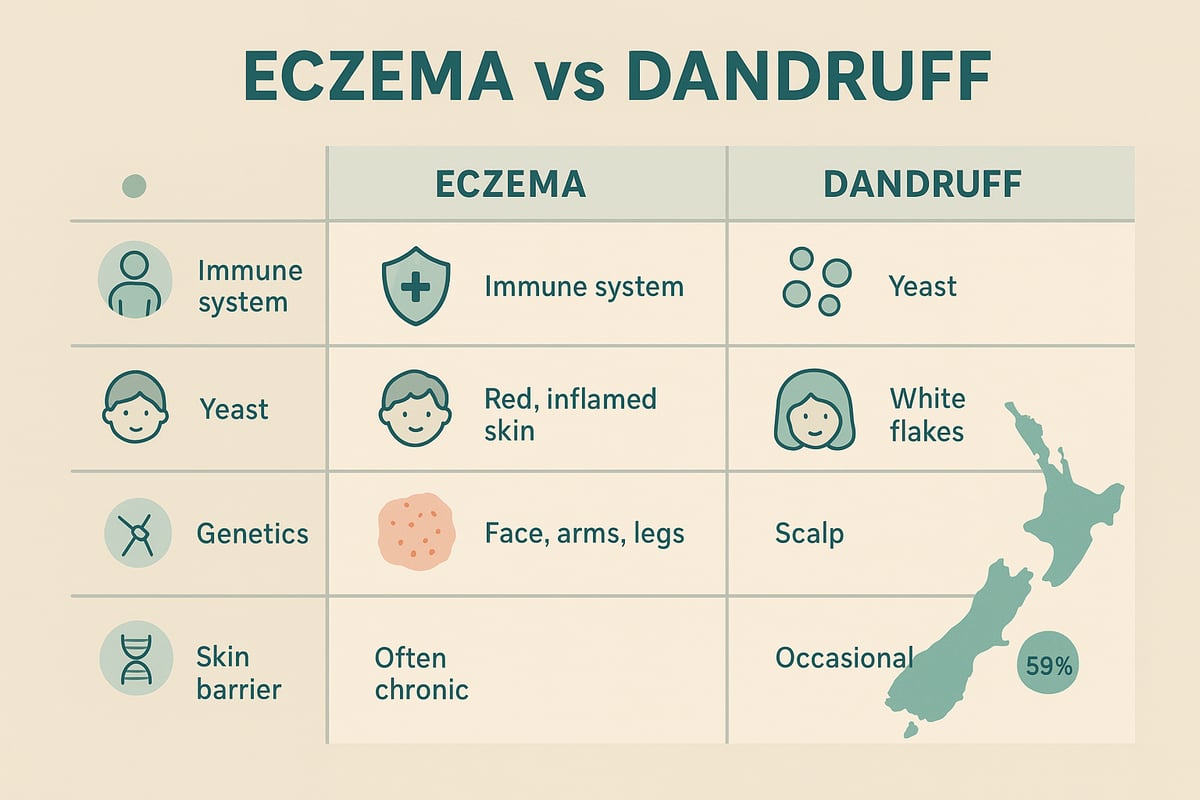 Key Differences: Eczema vs. Dandruff
